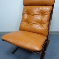 Fauteuil relax en cuir